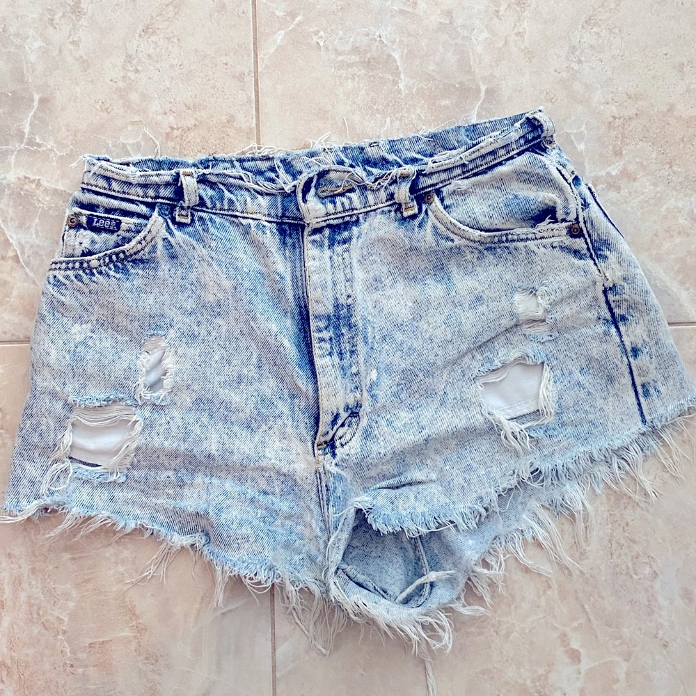 Lee for Urban Outfitters distressed denim cut offs, 29 inch waist